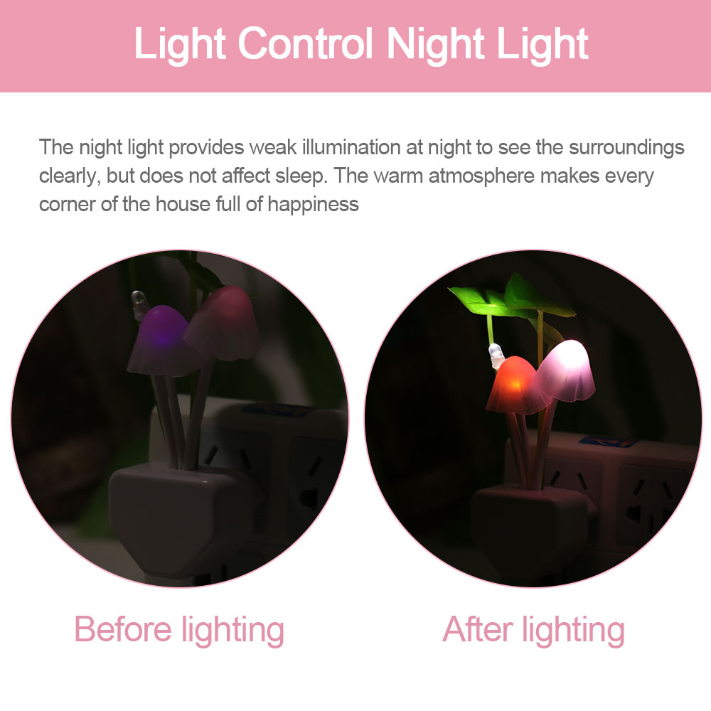 LED mushroom night light