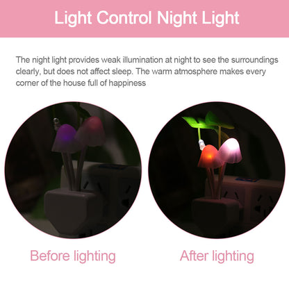 LED mushroom night light