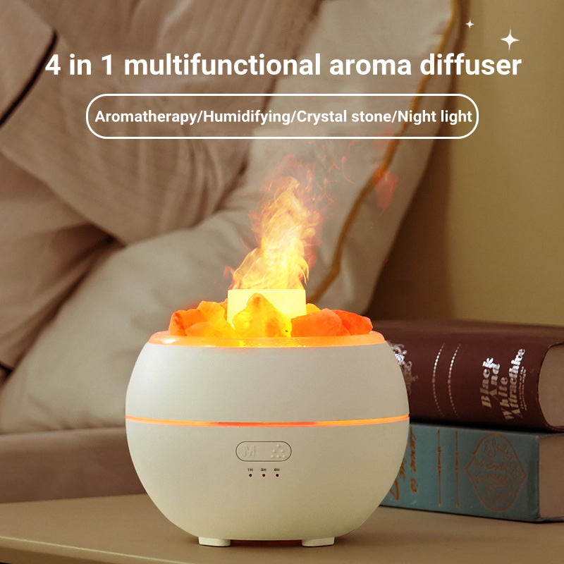 Himalayan salt flame diffuser USB salt lamp diffuser for home decor