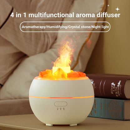 Himalayan salt flame diffuser USB salt lamp diffuser for home decor
