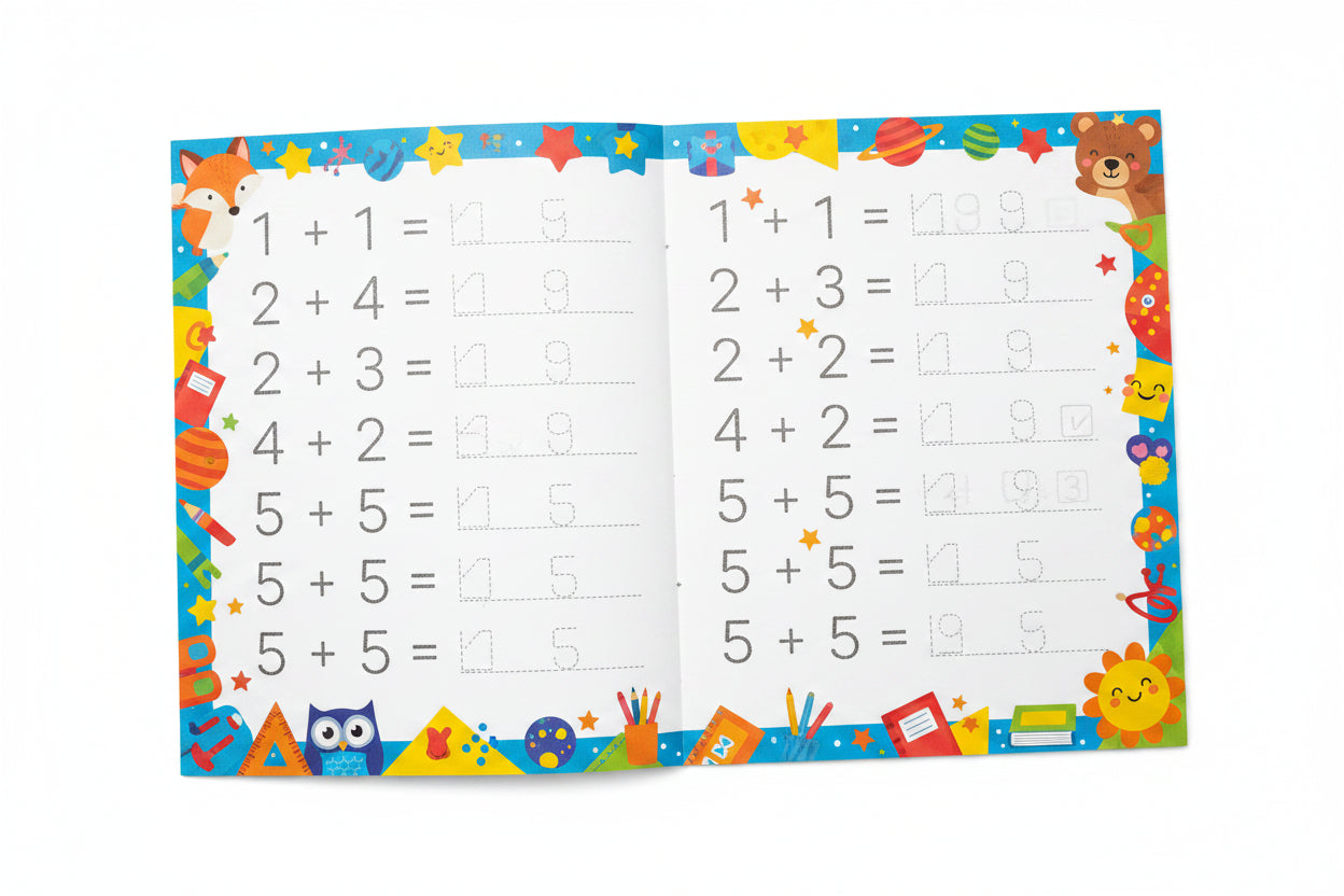 magic grooved practice copybook for kids Reusable writing workbook with disappearing ink pen